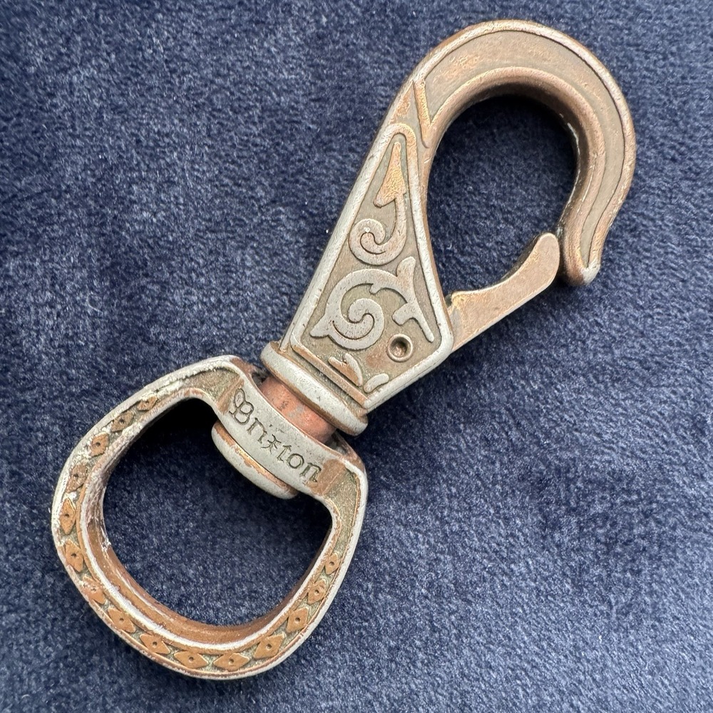 Vintage Antique style Keychain By BRIXTON With Classy Patina